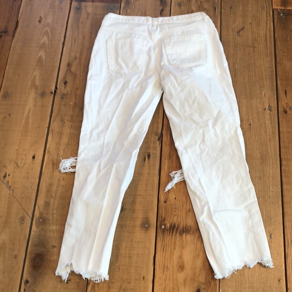 EUC Free People high rise cropped mom jeans - Picture 2 of 6